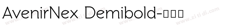 AvenirNex Demibold字体转换
